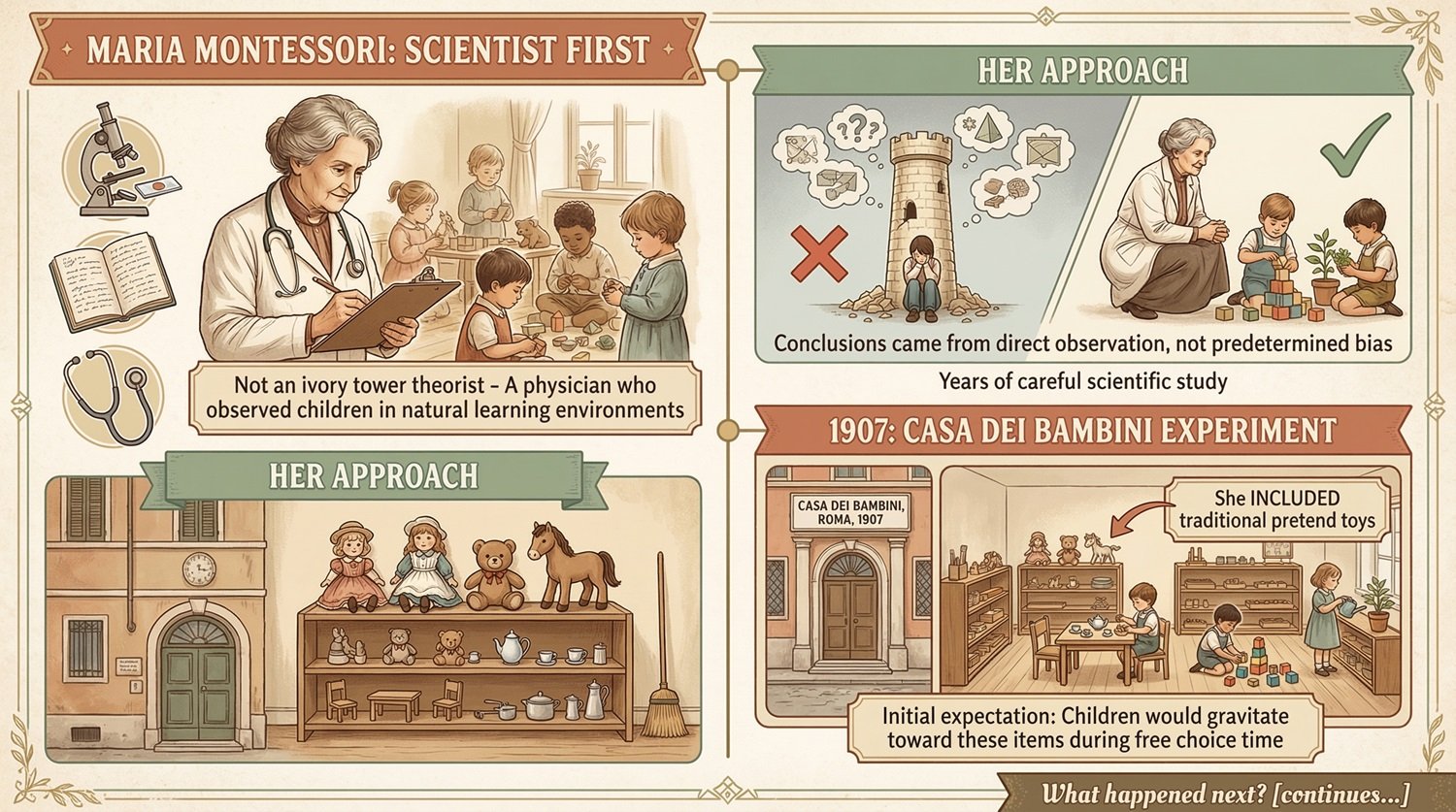 Why Montessori Doesn’t Encourage Pretend Play