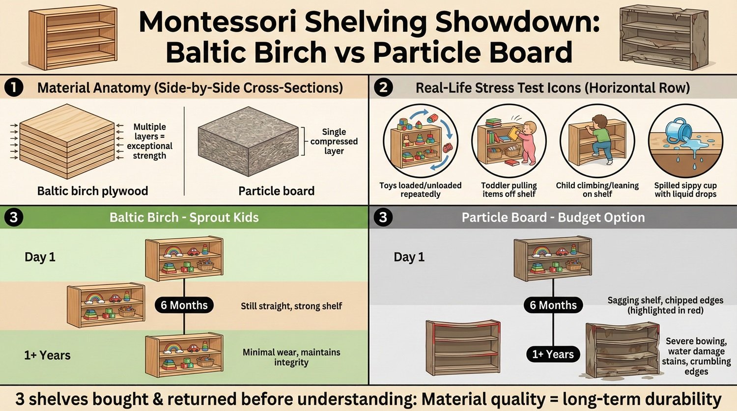 Sprout Kids vs DIY: The Real Cost of Montessori Shelving