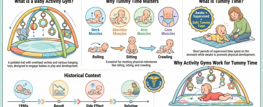 How to Use a Baby Activity Gym for Tummy Time