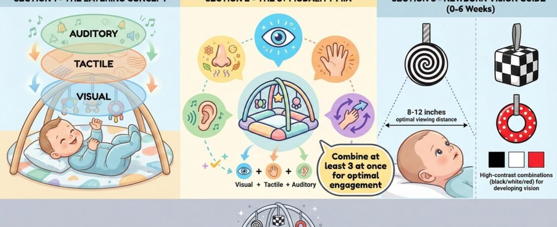 Sensory Play Ideas Using Activity Gym Toys