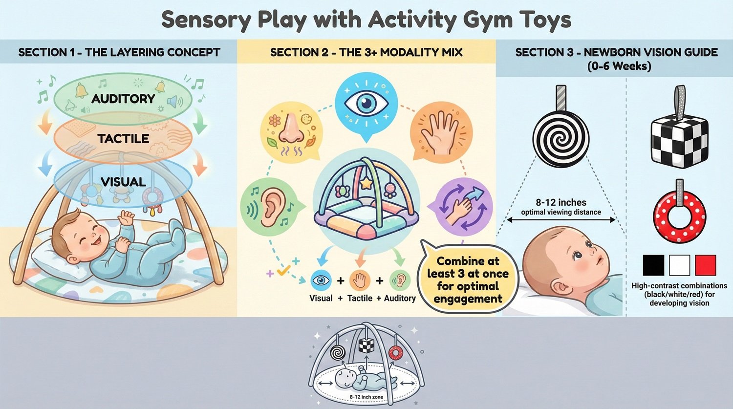 Sensory Play Ideas Using Activity Gym Toys