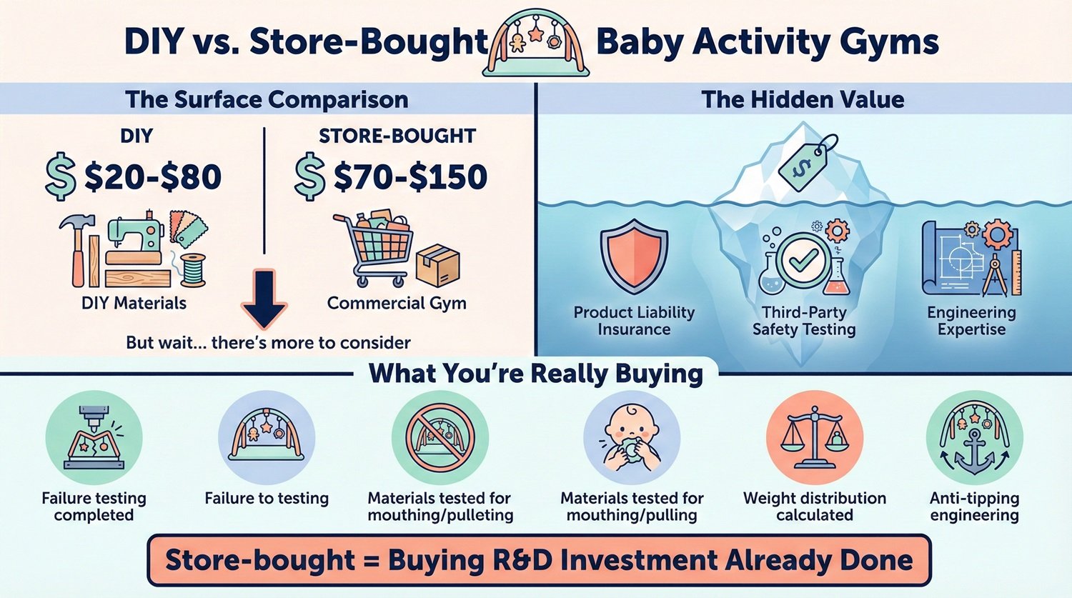DIY vs. Store-Bought Baby Activity Gyms