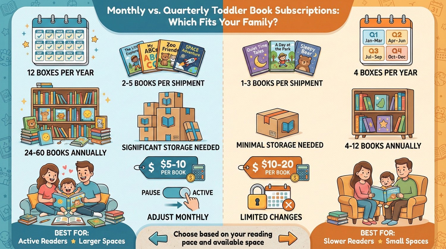 Comparing Monthly vs. Quarterly Toddler Book Subscriptions: Which Fits Your Family?