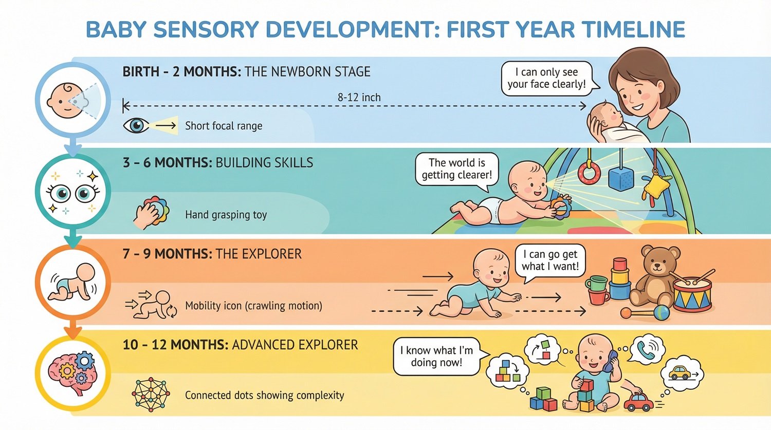 Sensory Play for Babies Aged 0-12 Months