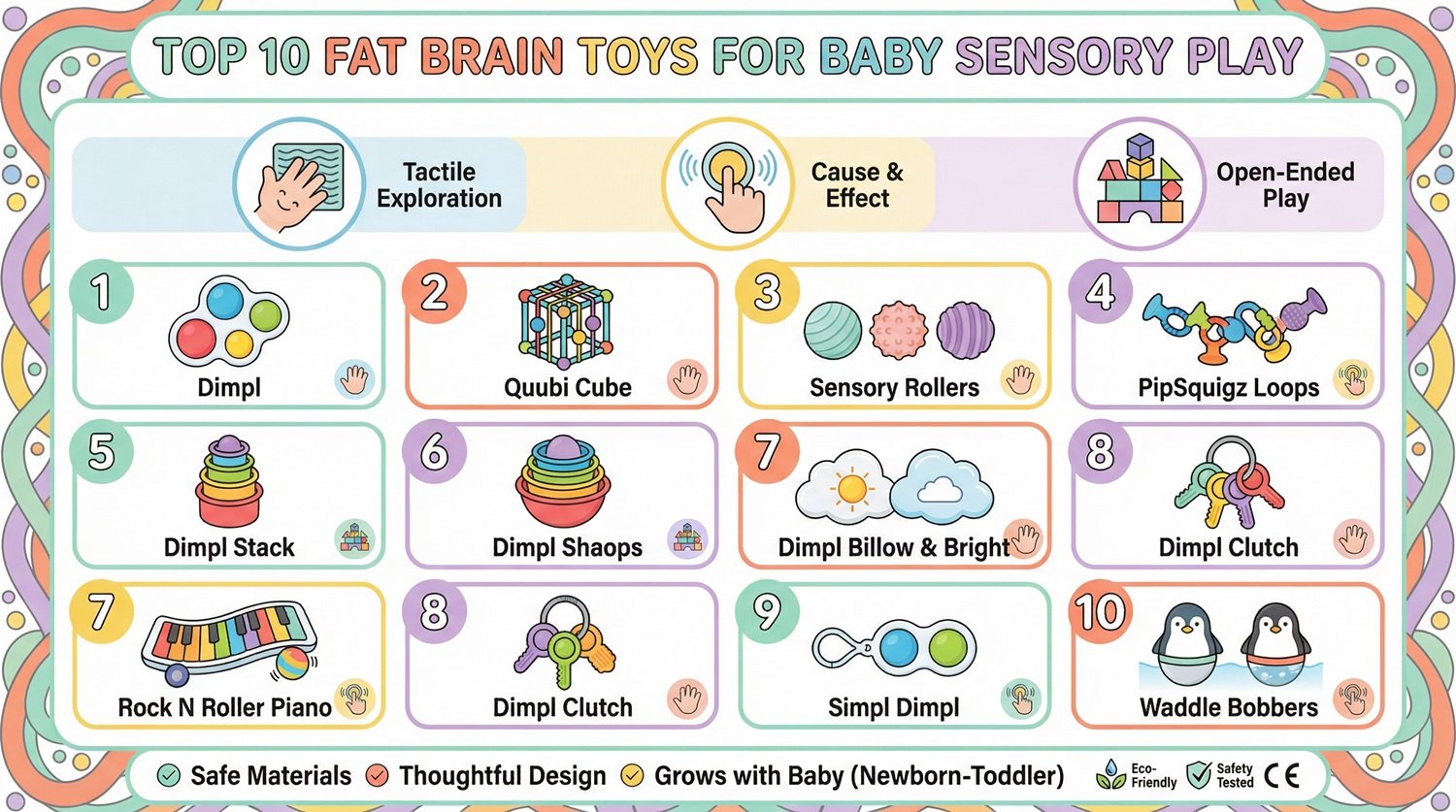 Top 10 Fat Brain Toys for Sensory Development in Infants