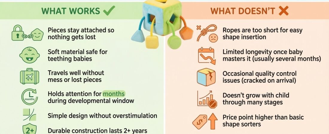 Fat Brain Toys Oombee Cube Review 2025: Shape Sorter That Stays Together