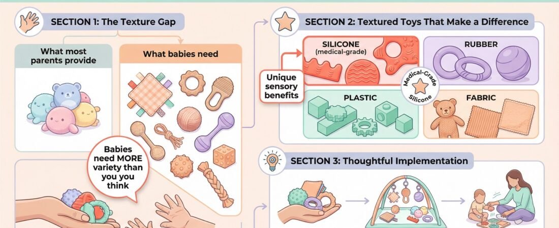 Textured Toys for Baby Touch Development