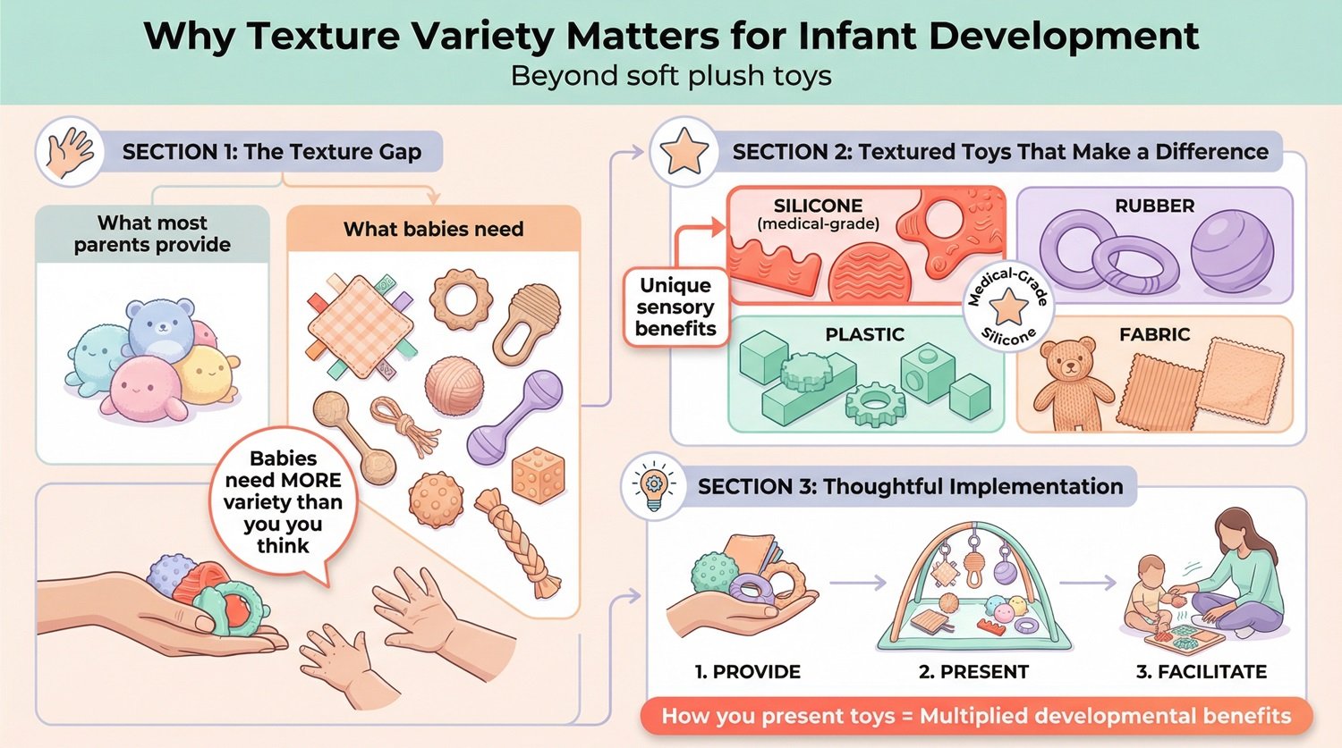 Textured Toys for Baby Touch Development