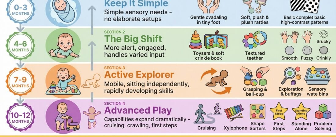 Sensory Play for Babies 0-12 Months