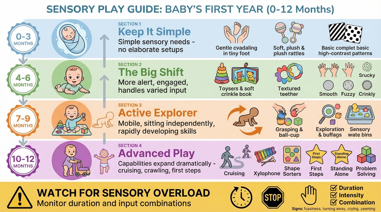 Sensory Play for Babies 0-12 Months